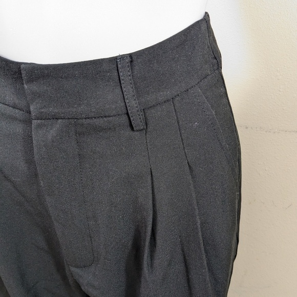 Commense Black Pleated Cuffed Pants Size XS - Picture 3 of 5